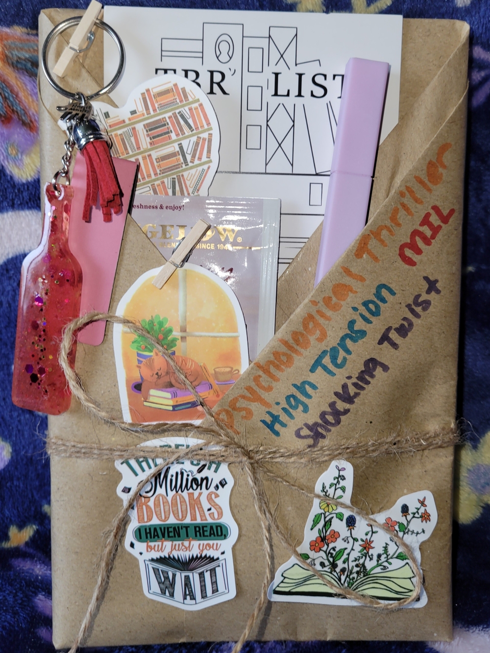 Book Lover Mystery Bundle with Handmade Keychain